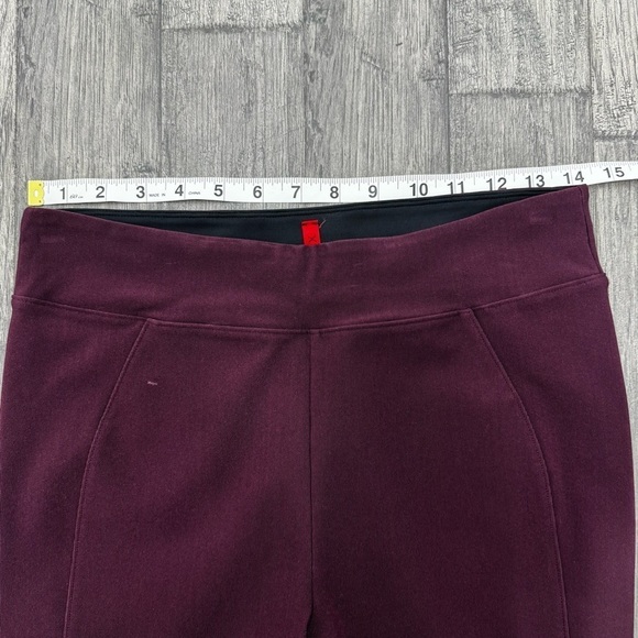SPANX Burgundy Maroon Seamless Leggings Tights - M - Picture 4 of 7